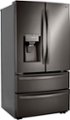 Alt View Zoom 11. LG - 22 cu ft 4-Door French Door Refrigerator with WiFi and Craft Ice - Black stainless steel.
