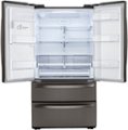 Alt View Zoom 12. LG - 22 cu ft 4-Door French Door Refrigerator with WiFi and Craft Ice - Black stainless steel.