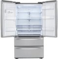 Alt View Zoom 11. LG - 22 cu ft 4-Door French Door Refrigerator with WiFi and Craft Ice - Stainless steel.
