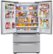 Alt View Zoom 34. LG - 22 cu ft 4-Door French Door Refrigerator with WiFi and Craft Ice - Stainless steel.