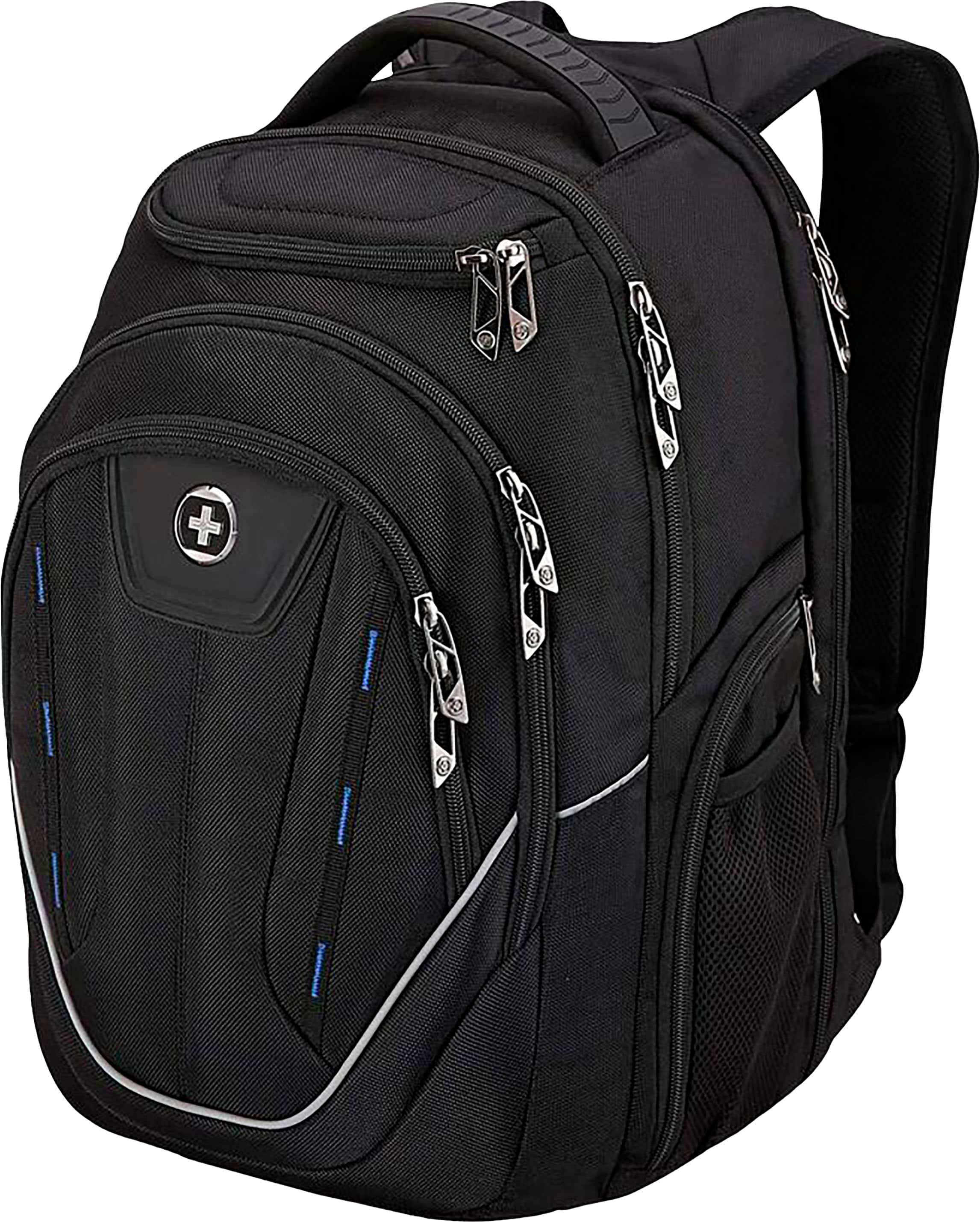 Alt View 12. Swissdigital Design - Terabyte TSA-friendly Backpack with USB Charging port/RFID protection and fits up to 15.6" laptop - Black.