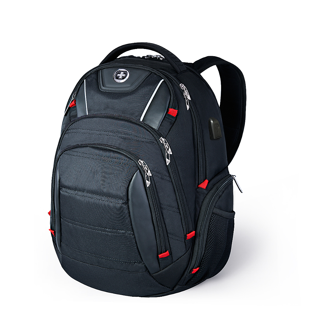 Angle View: TUMI - Voyageur Carson Backpack - Berry