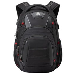 Swissdigital Design - Circuit TSA-firendly Backpack with USB Charging port/RFID protection and fits up to 15.6" laptop - Black - Front_Zoom