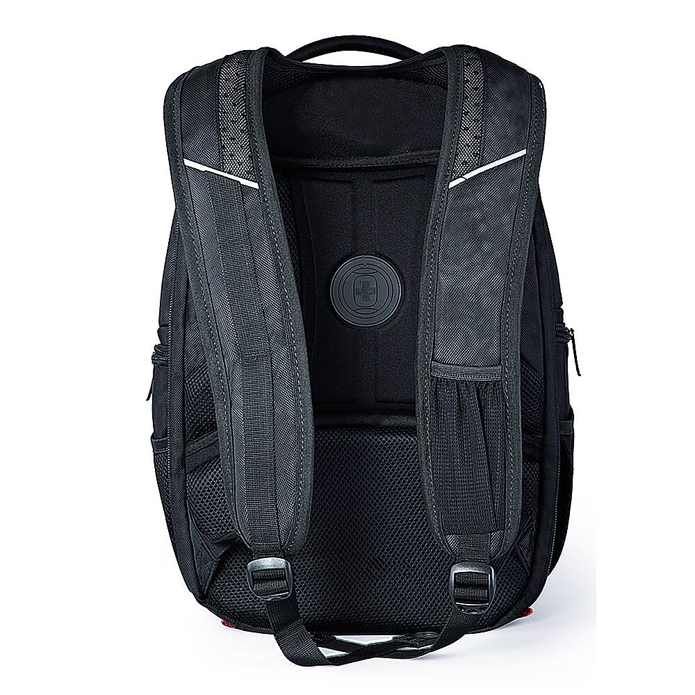 Back. Swissdigital Design - Circuit TSA-firendly Backpack with USB Charging port/RFID protection and fits up to 15.6" laptop - Black.