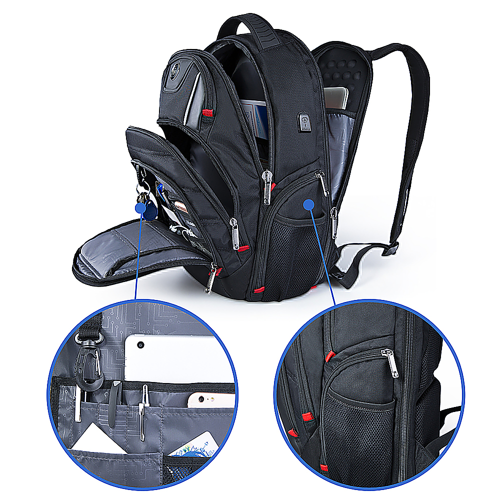 Best Buy: Swissdigital Design Circuit TSA-firendly Backpack with USB ...