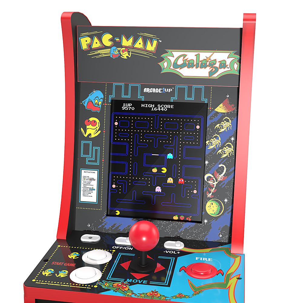 Customer Reviews: Arcade1Up Galaga/Pac-Man Counter-Cade PAC- C-01341 ...