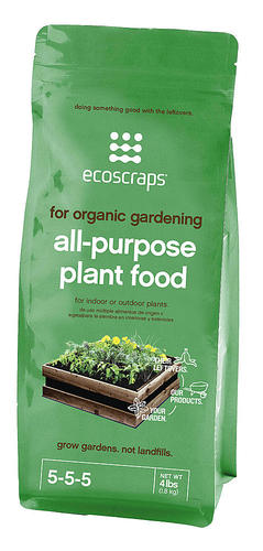 Miracle-Gro - Ecoscraps for Organic Gardening All-Purpose Plant Food 4lbs - Black