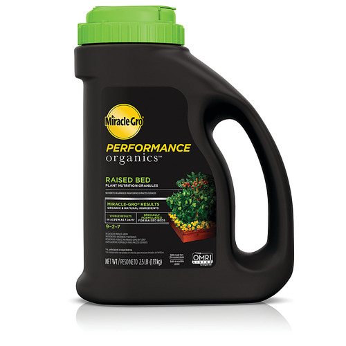 Miracle-Gro Performance Organics Raised Bed Plant Nutrition Granules 2.5 lb. - Black