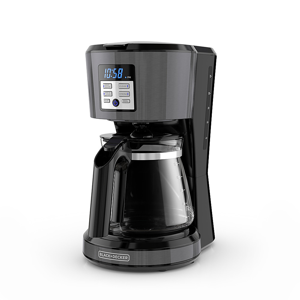 Black+Decker 12-Cup Programmable Coffee Maker Black  - Best Buy