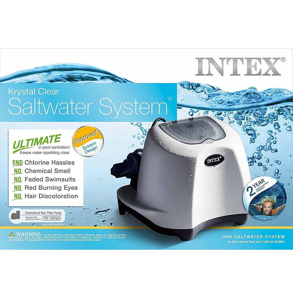 Alt View 14. Intex - Saltwater System w/ Pool Surface Skimmer.