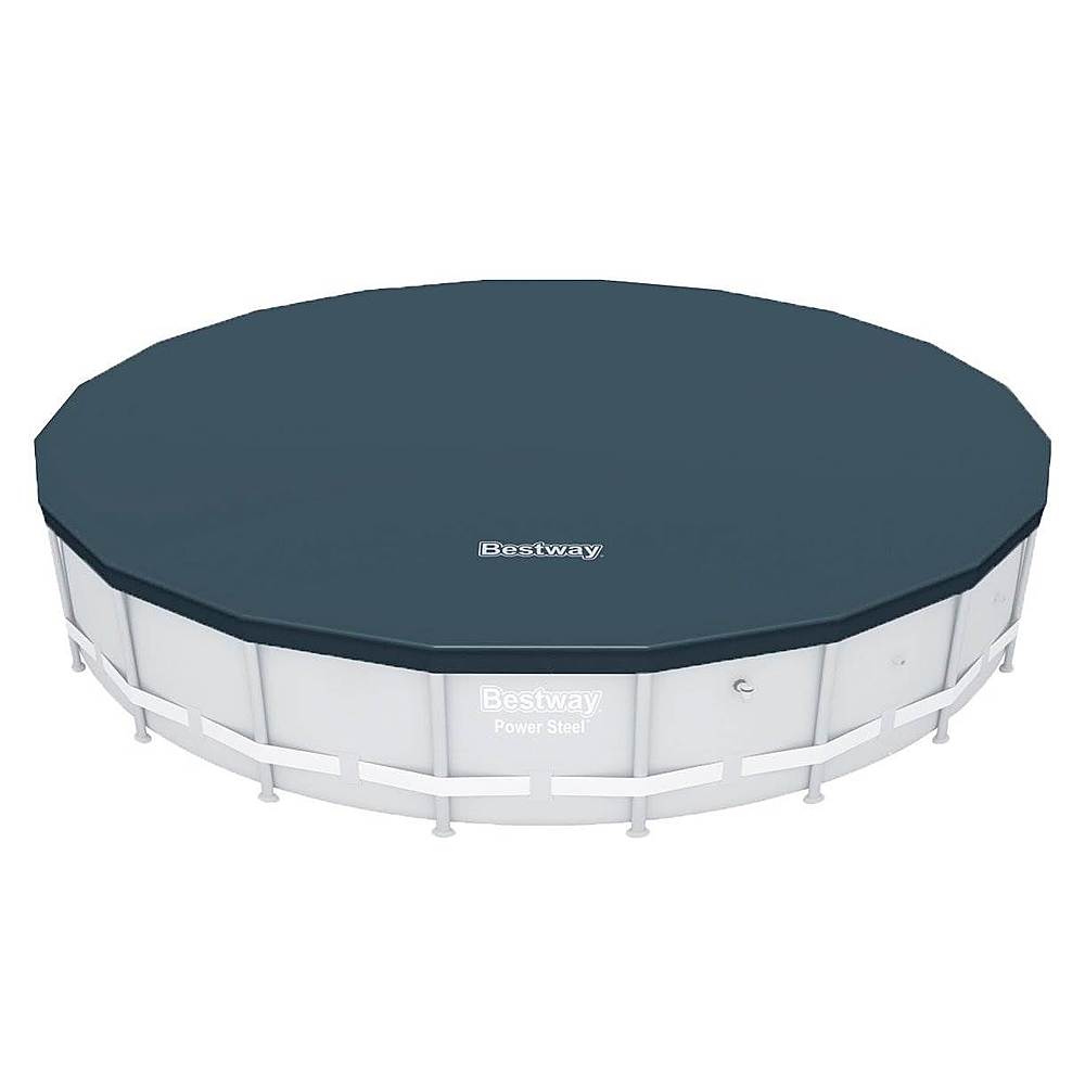 Bestway - Round 20ft Pool Cover for Above Ground Pro Frame Pools Pool Not Included