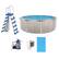 Front. Aquarian - 15-foot x 52-inch Above Ground Swimming Pool Kit with Pump and Ladder Kit - Gray.