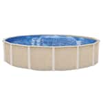 Embassy Pool Co - Fiesta Key 15 Foot Hard Side Steel Frame Swimming Pool Package - Beige