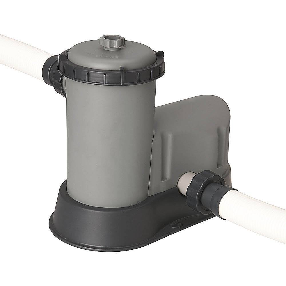 Alt View 14. Bestway - 16-foot x 4-foot Power Steel Swim Vista Above Ground Swimming Pool Set and Pump - Brown.