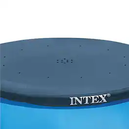 Intex - Inflatable Kid Swimming Pool and Filter Cartridge Bundled with Vinyl Round Cover - Blue