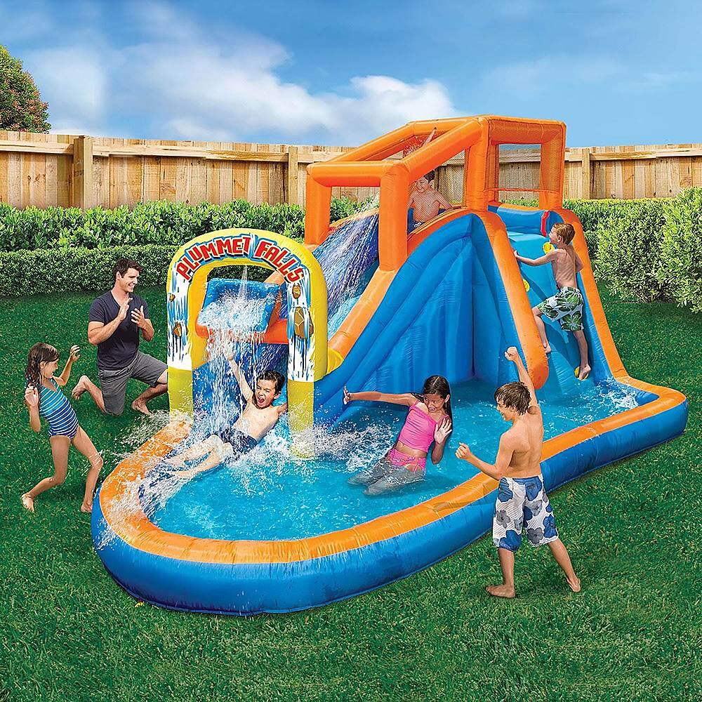 Alt View 11. Banzai - Kids Inflatable Outdoor Water Park Pool Slide.