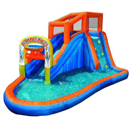 Alt View 1. Banzai - Kids Inflatable Outdoor Water Park Pool Slide.