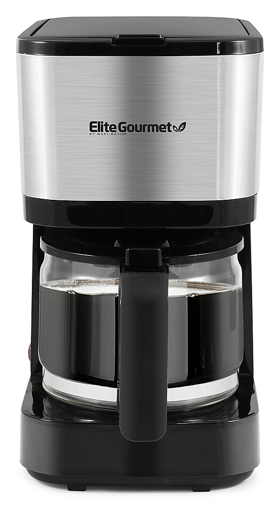 Elite Gourmet 5-Cup Drip Coffee Maker Stainless