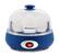 Front. Elite Gourmet - 7-Egg Automatic Egg Cooker - Classic Blue.