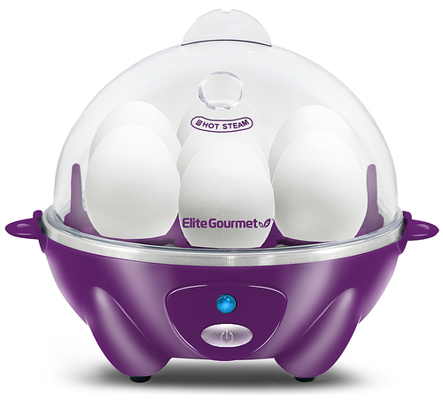 Elite Gourmet - 7-Egg Automatic Egg Cooker - Purple