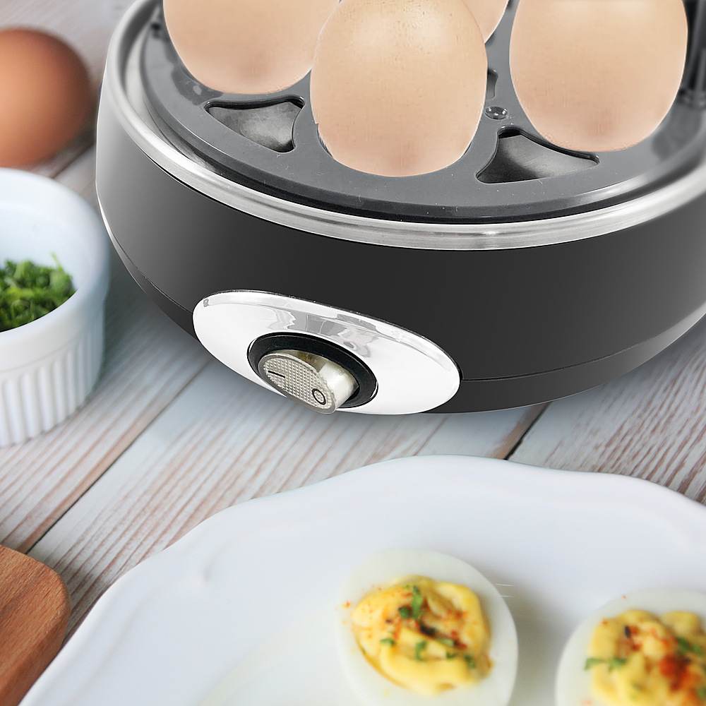 Best Buy: Elite Gourmet 7-Egg Automatic Egg Cooker Black EGC-007B