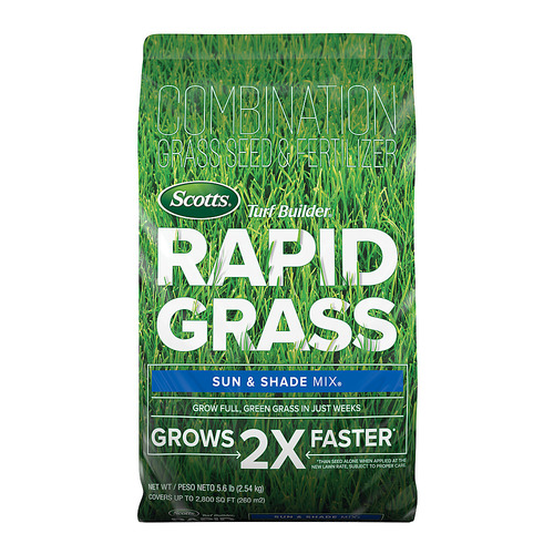Scotts Turf Builder Rapid Grass Sun & Shade Mix 5.6 lbs. - Blue