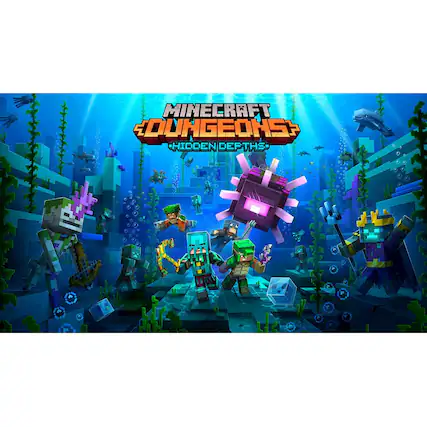 Front. Nintendo - Minecraft Dungeons: Hidden Depths DLC. - E10+ (Everyone 10+)