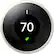 Alt View 31. Google - Geek Squad Certified Refurbished Nest Learning Smart Programmable Wi-Fi Thermostat - White.