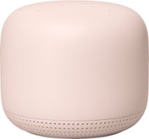 Google - Geek Squad Certified Refurbished Nest Wifi AC1200 Add-on Point Range Extender - Sand - Front_Zoom