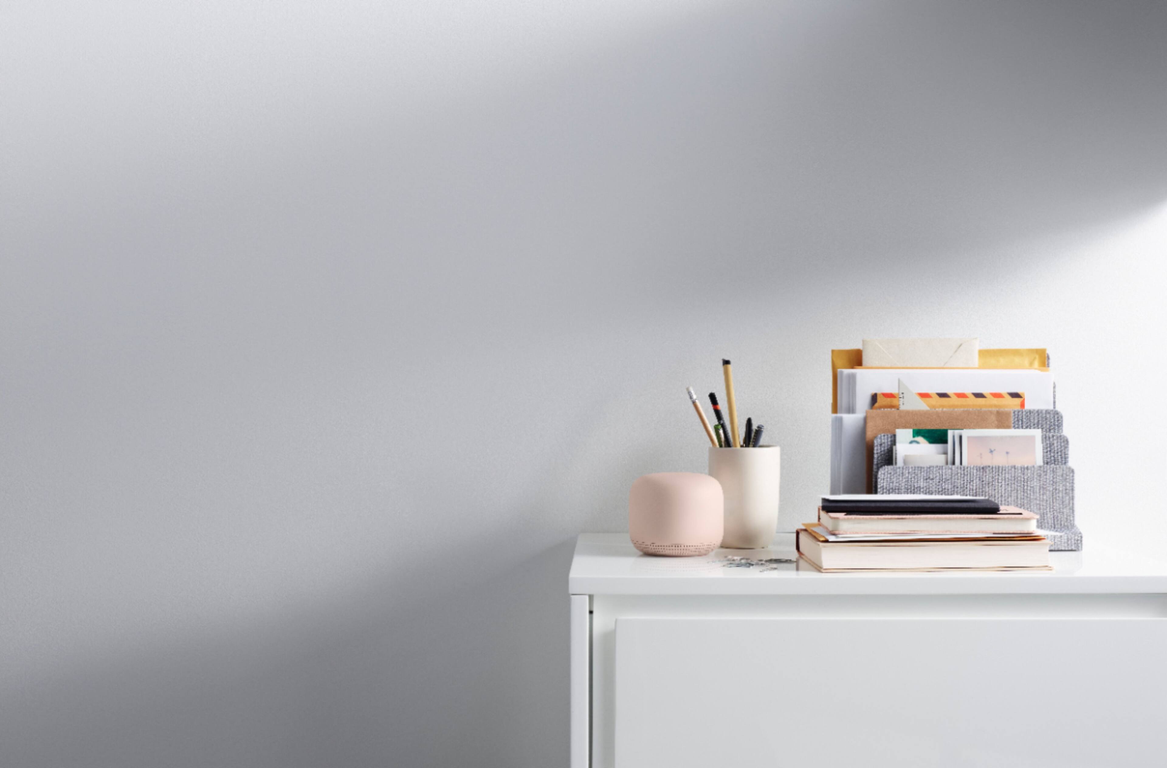 Alt View 11. Google - Geek Squad Certified Refurbished Nest Wifi AC2200 Mesh System Router and Point (2-Pack).