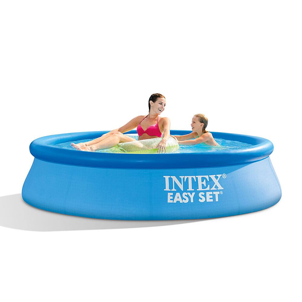 Alt View 11. Intex - 8 ft X 24 Inch Easy Set Inflatable Outdoor Family Swimming Pool - Blue.