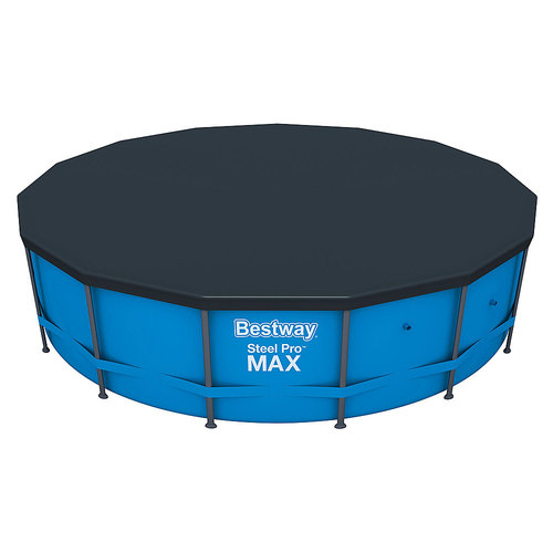Bestway - 15 Foot Round Steel Pro MAXTM Above Ground Swimming Pool Cover