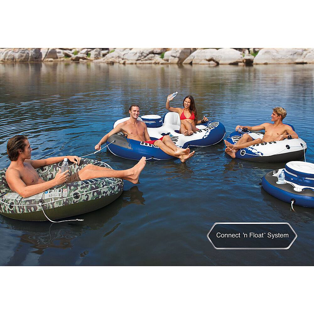 Alt View 15. Intex - 1 Person Inflatable Floating Raft - Multi.