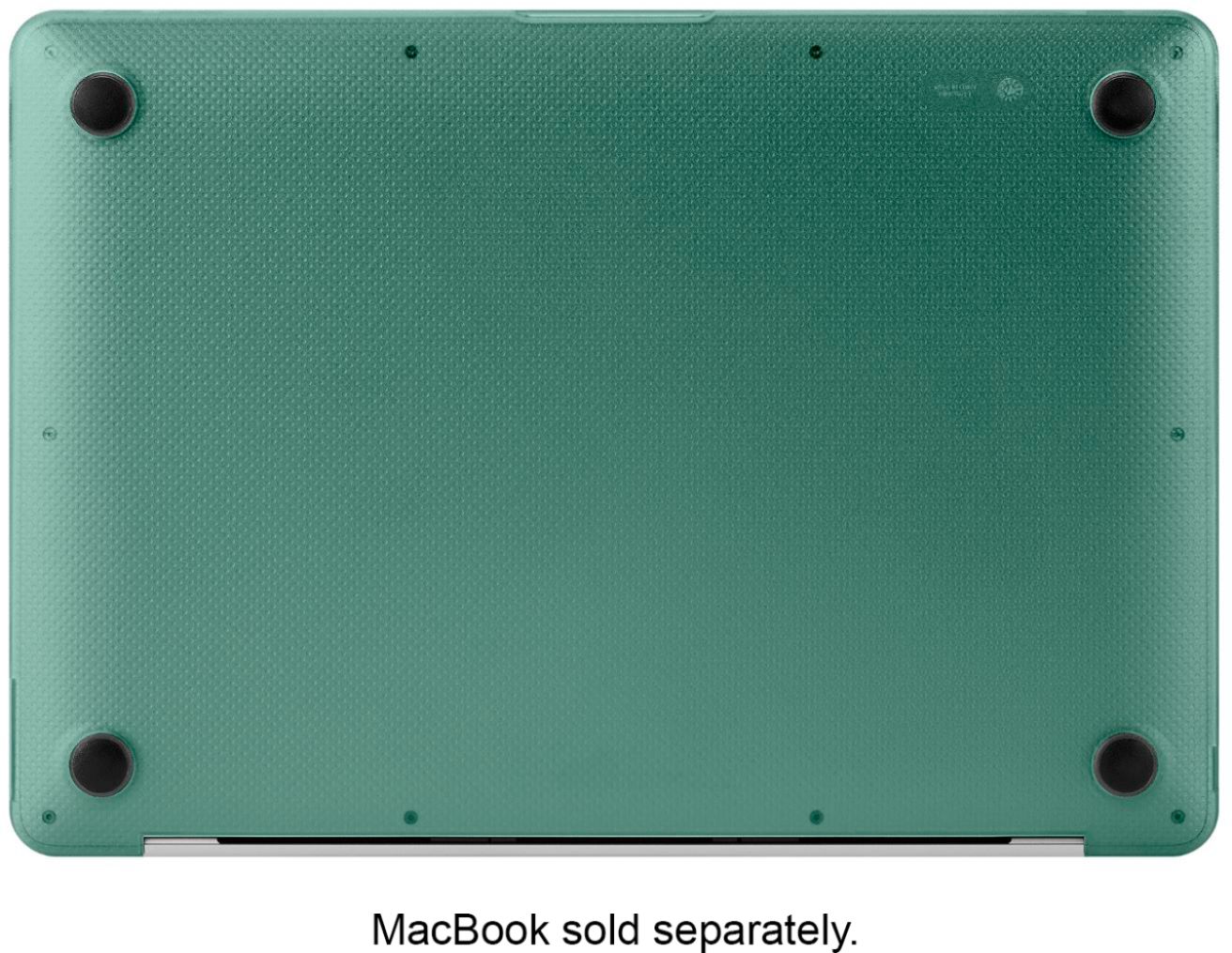 Back View: Incase - Hardshell Dot Case for the 2020 and M1 2020 13" MacBook Air - Desert Green