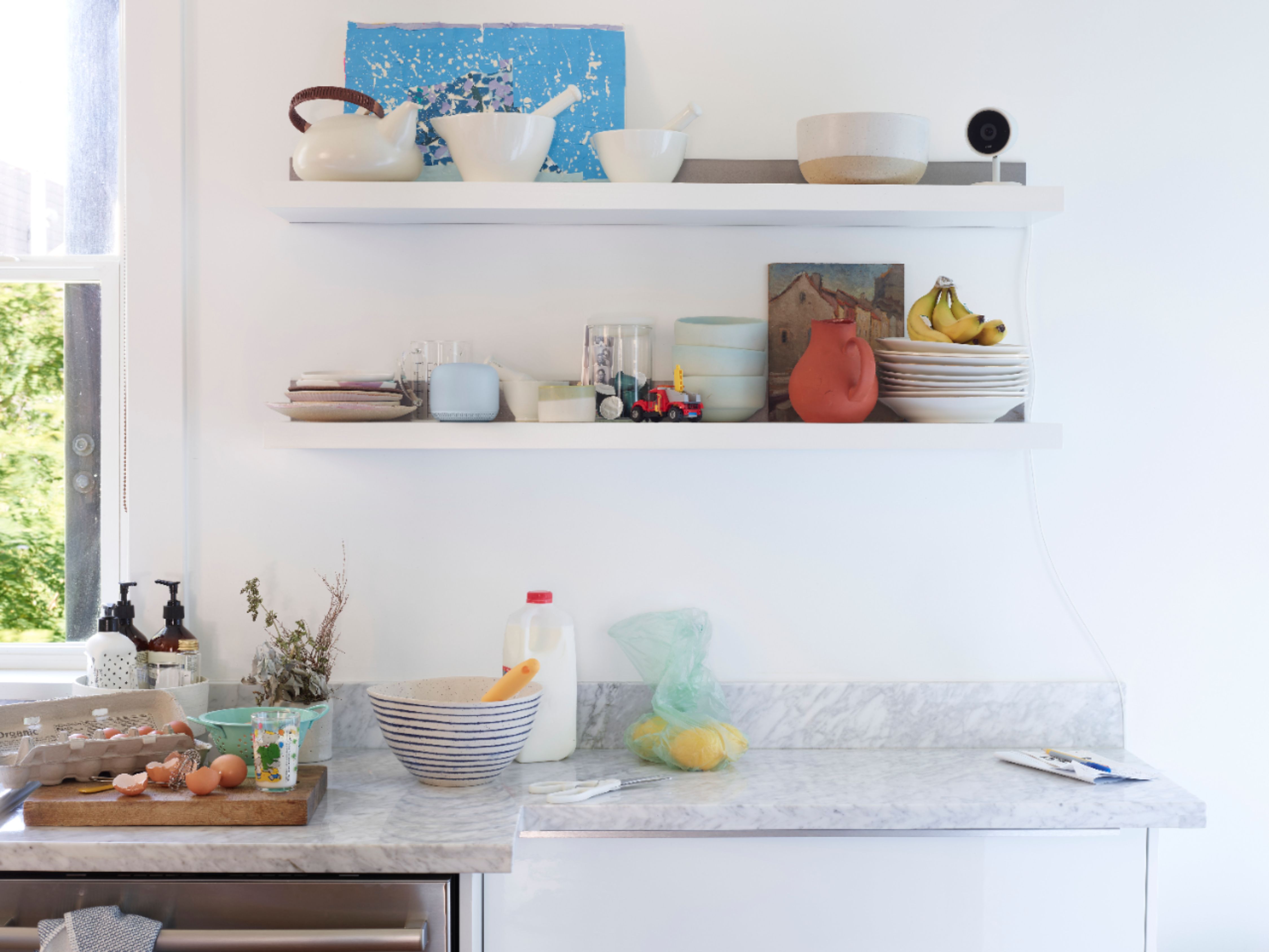 Alt View 11. Google - Geek Squad Certified Refurbished Nest Wifi AC2200 Mesh System Router and Point (2-Pack).