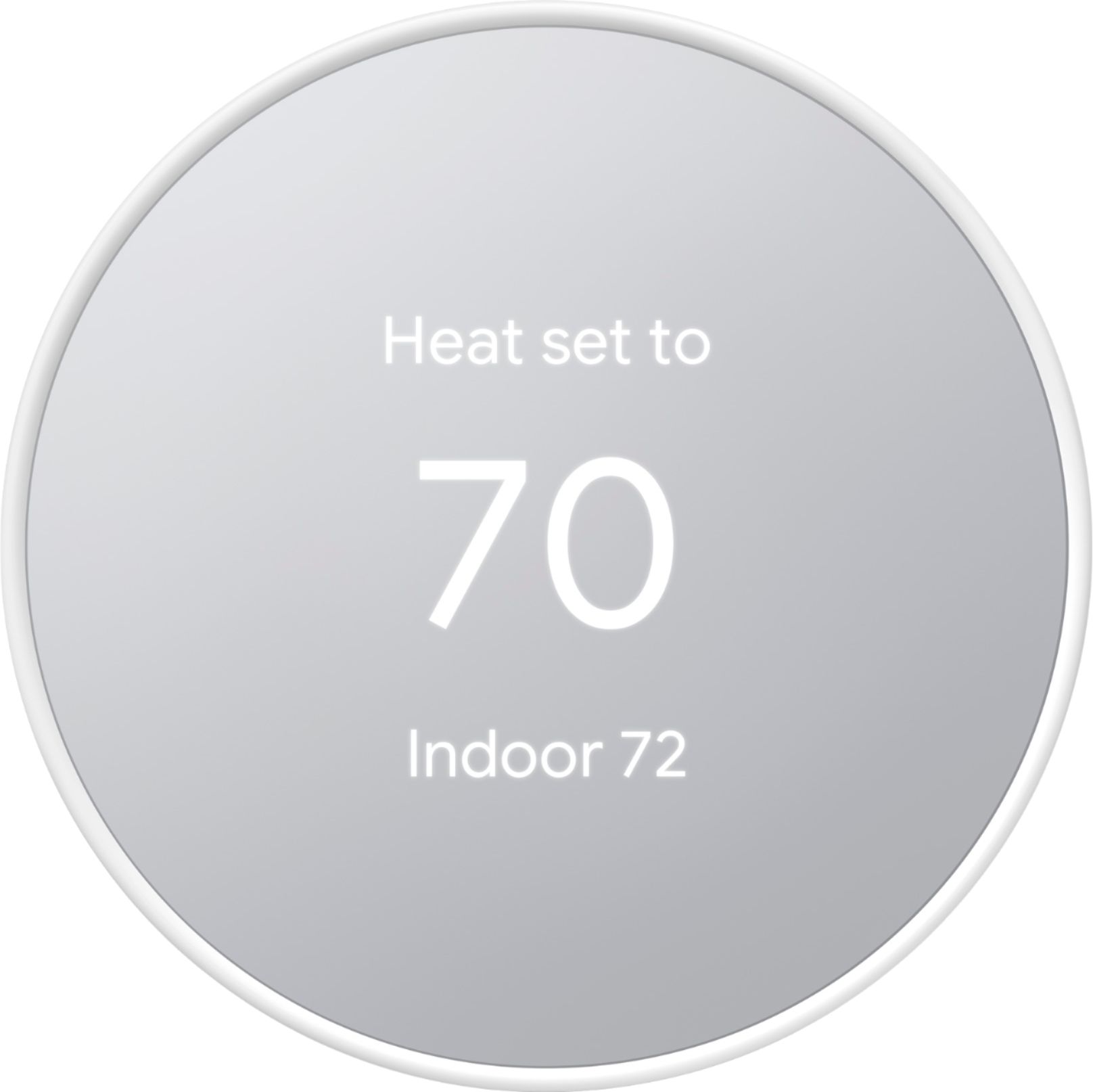 Google - Geek Squad Certified Refurbished Nest Smart Programmable Wi-Fi Thermostat - Snow