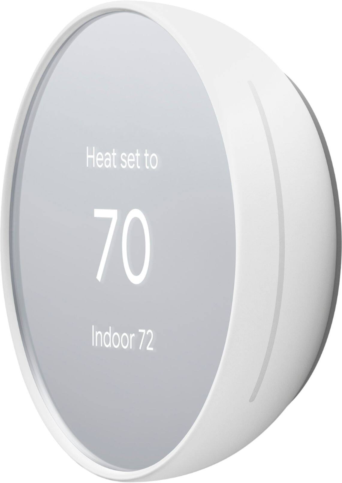 Alt View 11. Google - Geek Squad Certified Refurbished Nest Smart Programmable Wi-Fi Thermostat - Snow.