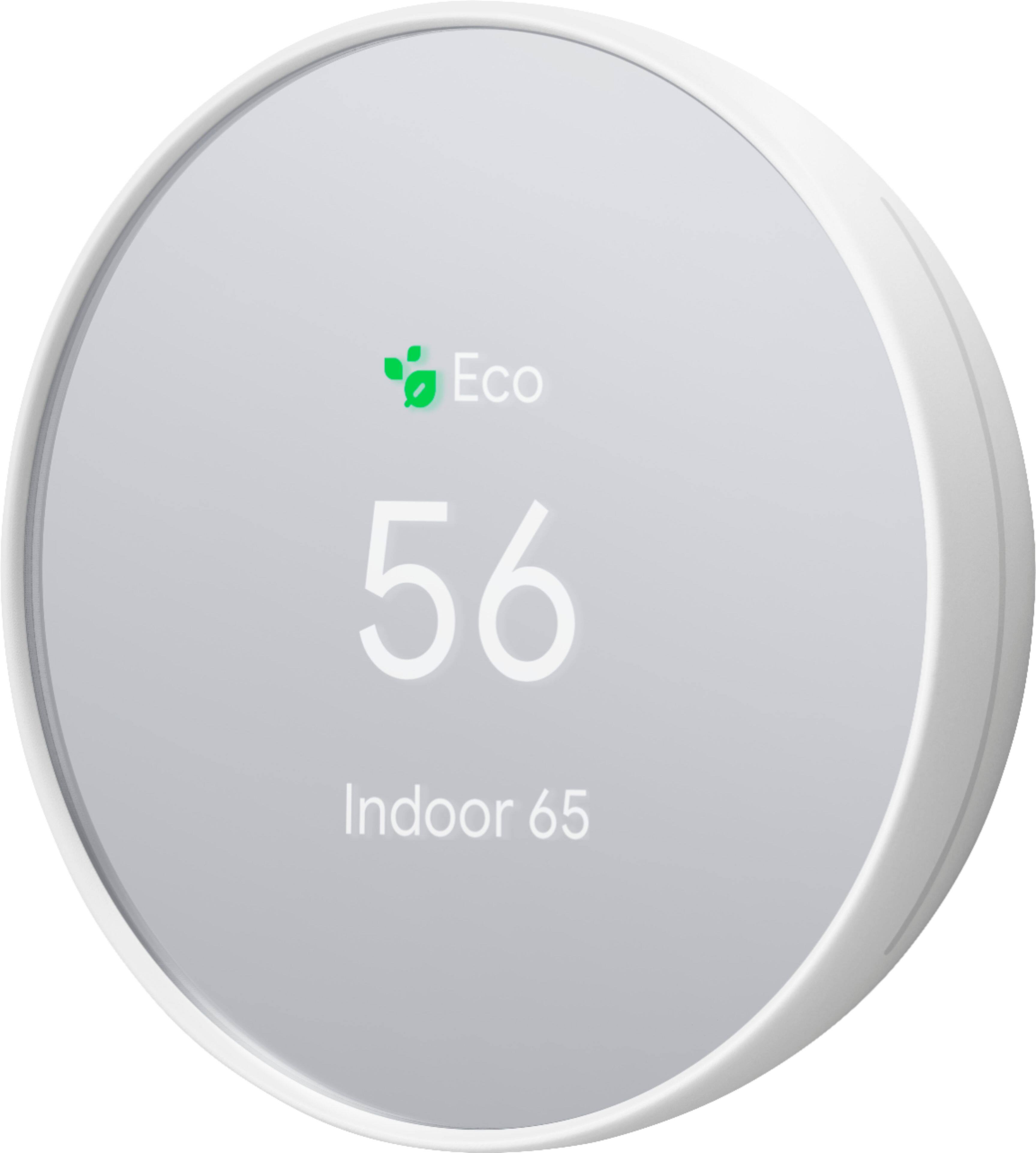 Alt View 16. Google - Geek Squad Certified Refurbished Nest Smart Programmable Wi-Fi Thermostat - Snow.