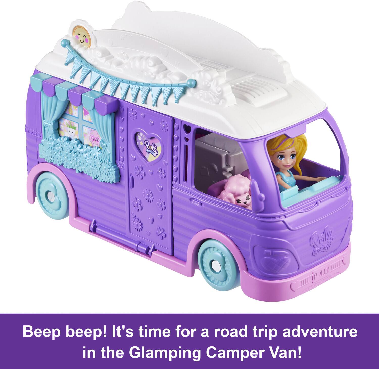 Beep beep! It's time for a road trip adventure in the Glamping Camper Van!