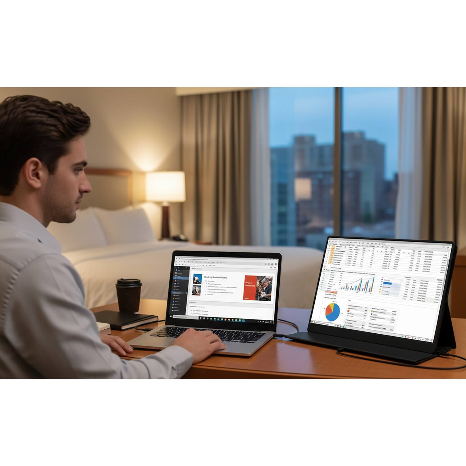 Angle. Urban Factory - Urban Factory PUM15UF 16" Class Full HD LED Monitor - Black - 15.6" Viewable - In-plane Switching (IPS) Technology - LED - Black.
