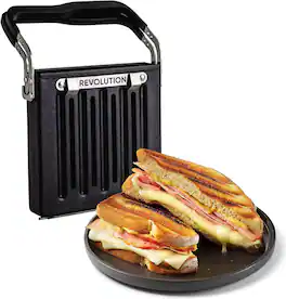 Revolution Cooking - Toastie Press (Works With All Toasters) Conveniently Toast Delicious Quesadillas, Paninis, and Grilled Cheese - Black