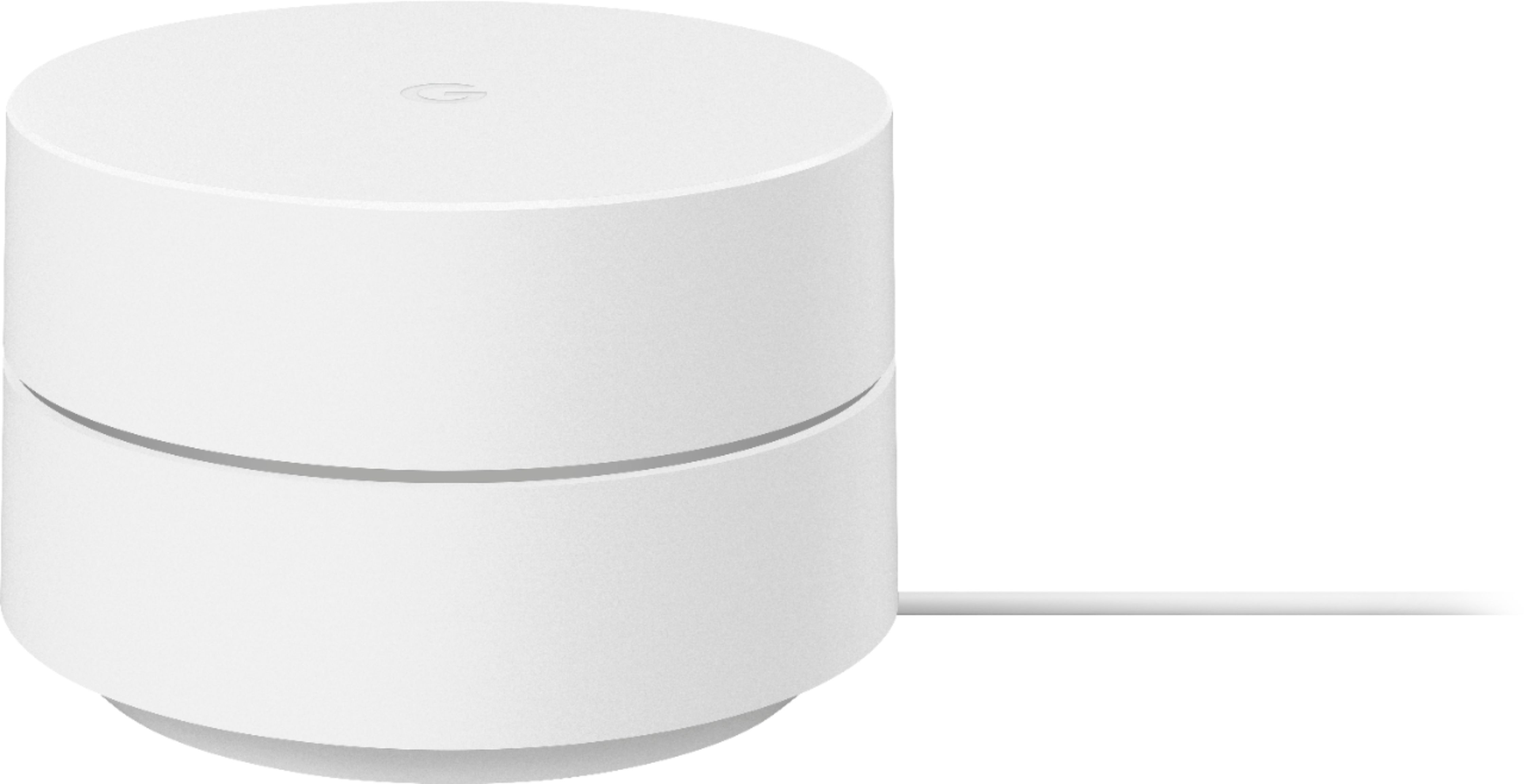 Angle View: Google - Geek Squad Certified Refurbished AC1200 Dual-Band Mesh Wi-Fi Router - White
