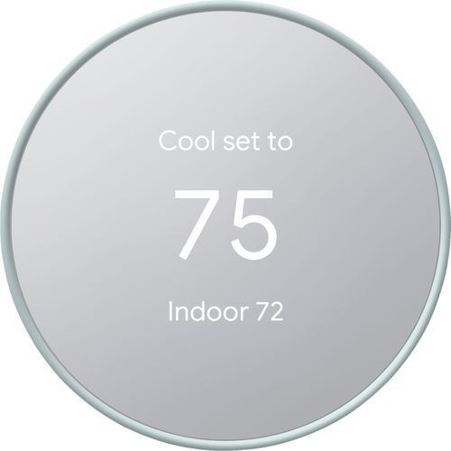 Google - Geek Squad Certified Refurbished Nest Smart Programmable Wi-Fi Thermostat - Fog