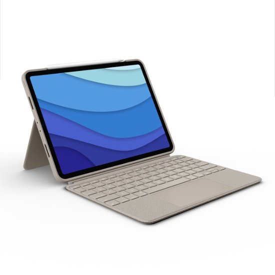 Logitech Combo Touch iPad Pro Keyboard Folio for Apple iPad Pro 11" (1st, 2nd, & 4th Gen) with Detachable Backlit Keyboard Sand 920-010165 - Best Buy