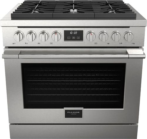 Fulgor Milano - 400 Series 5.7 Cu. Ft. Freestanding Gas Convection Range - Stainless Steel