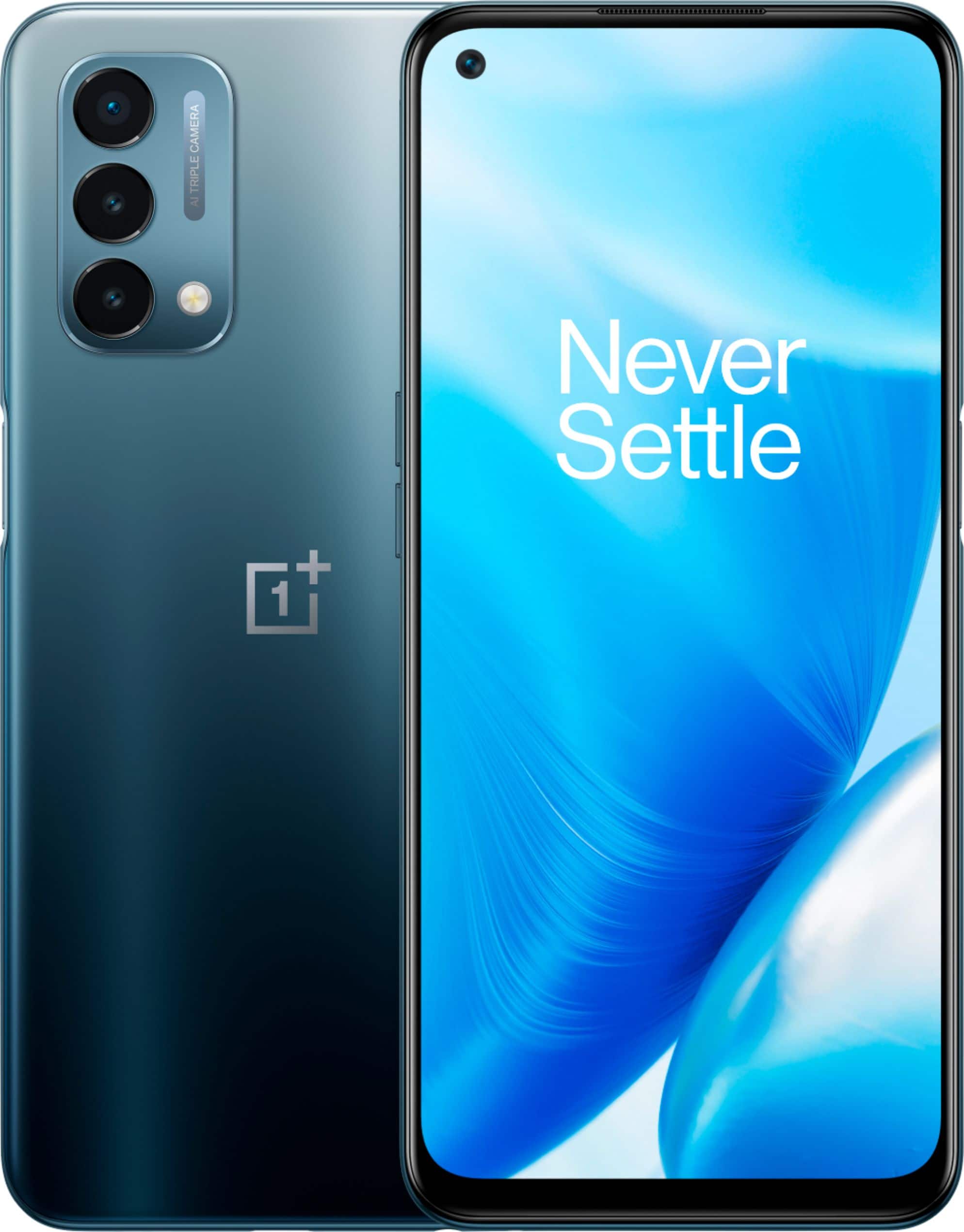 OnePlus - Nord N200 5G 64GB (Unlocked) - Blue Quantum - Angle_Zoom