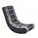 Angle. X Rocker - Camo Retreat 2.0 Bluetooth Floor Rocker Gaming Chair - Gray Camo.