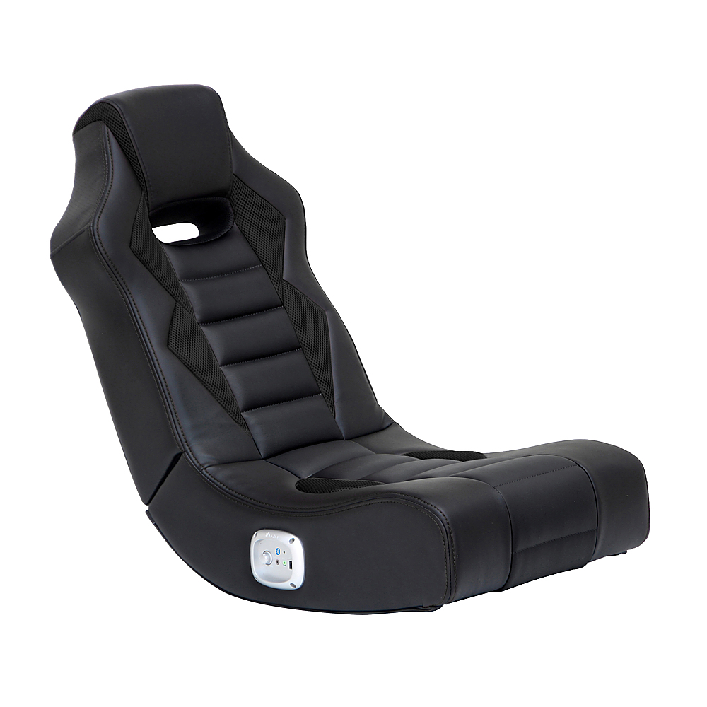 Angle View: X Rocker - Flash 2.0 Bluetooth Floor Rocker Gaming Chair - Black