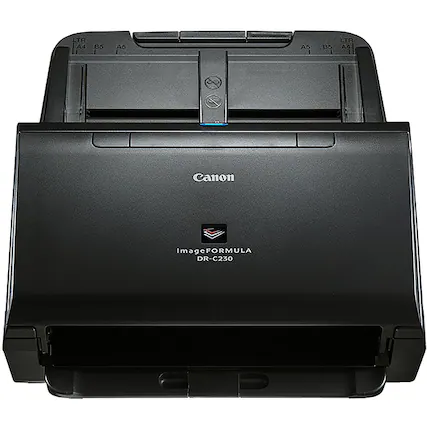 Front. Canon - imageFORMULA DR-C230 Office Document Scanner - Black.