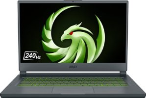 MSI - Delta 15.6" FHD 240hz Gaming Laptop - Ryzen R7-5800 - Radeon RX6700M - 1TB SSD - 16GB Memory - Black - Front_Zoom
